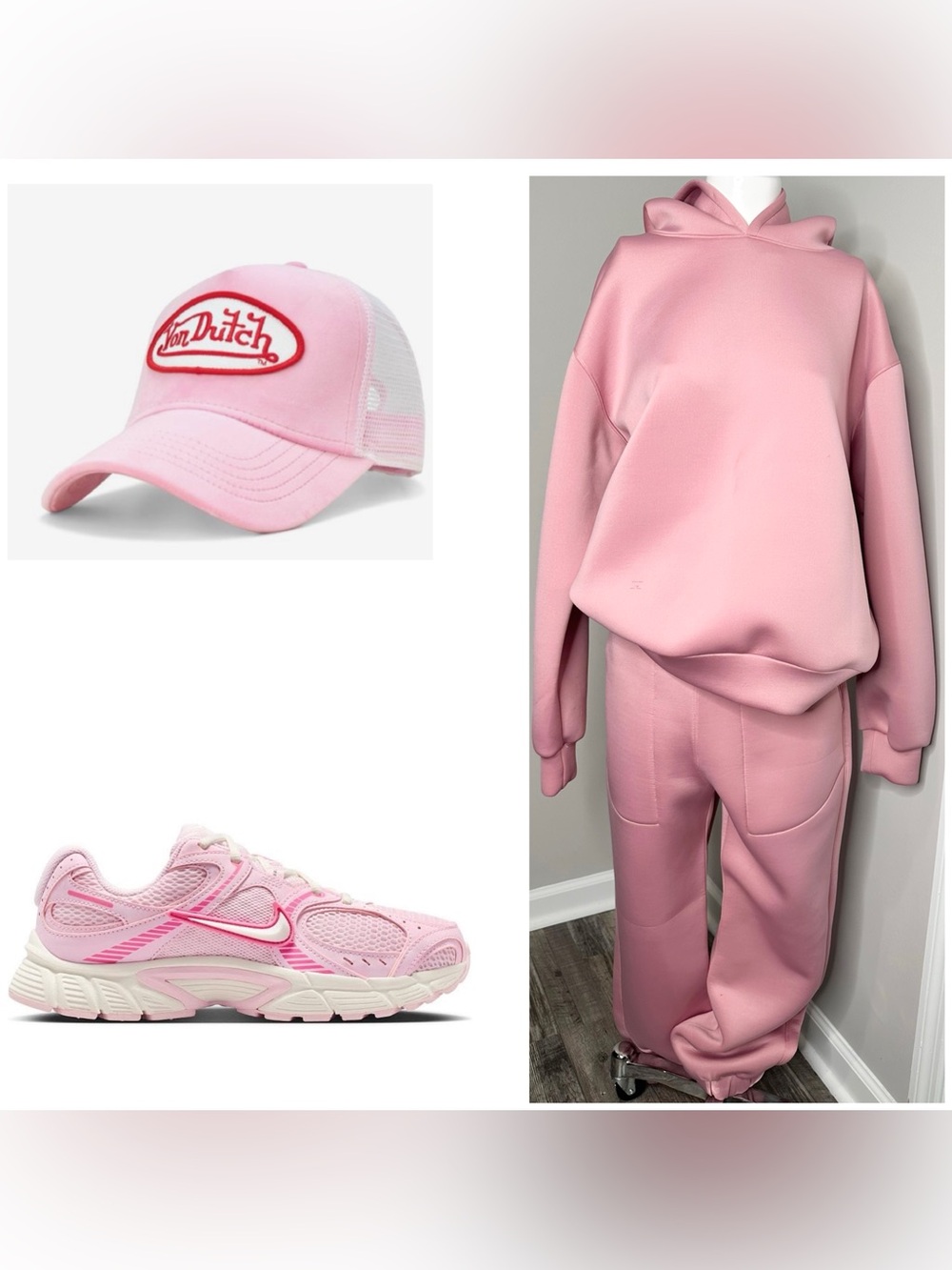 ENDZ Pink Hoodie PANTS Set- PRELOVED- MEDIUM